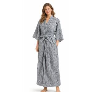 Japanese yukata kimono bathrobe, 100% cotton